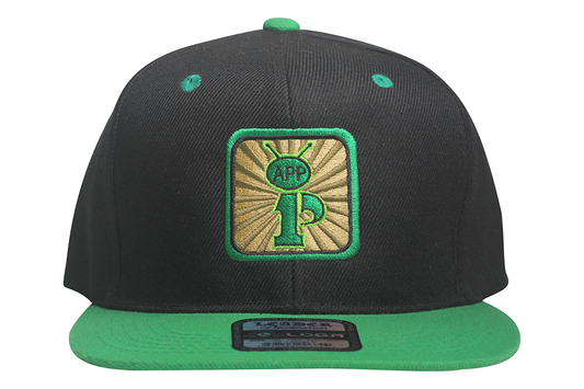 iPictorial Black & Green Snap Back